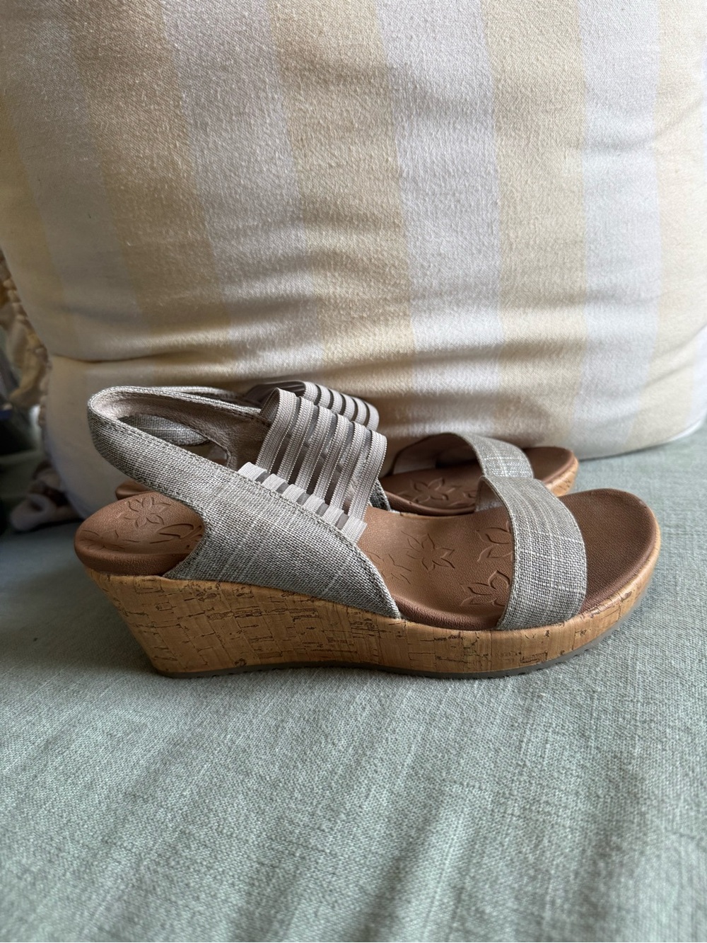 Skechers Beverlee - Smitten Kitten, Womens Open Toe Sandals, Beige (Taupe)